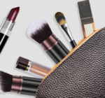 2-Pack Retractable  Makeup Brushes, Portable Travel Face Brush Set