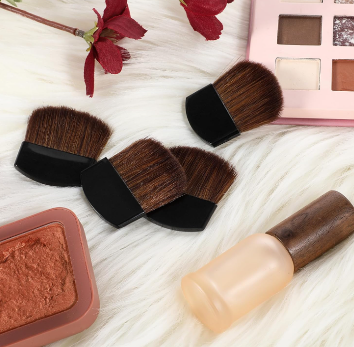 23.1 4-Piece Mini Powder and Blush Makeup Brush Set - Image 1