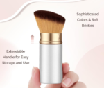Retractable  Face Makeup Brush, Portable Travel Blush Brush - Image 2