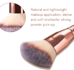 Double-Ended Foundation Makeup Brush, Angled and Round Heads - Image 2