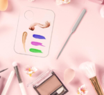 Acrylic Cosmetic Makeup Mixing Palette with Spatula and Storage Case