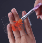 Handheld Acrylic Makeup Mixing Palette for Foundation, Eyeshadow, Lip and Nail Cosmetic Blending