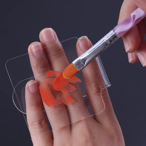 Handheld Acrylic Makeup Mixing Palette for Foundation, Eyeshadow, Lip and Nail Cosmetic Blending